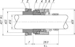 Уплотнение вала Lowara R-LW 16, B, SIC/CAR, EPDM, 304