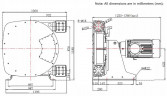 Industrial hose pump JXHIN-80-CI+Titanium-NBR-P, 24.5 m3/h, 11 kW, 16 bar, 380V