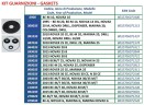 Zestaw części zamiennych zestaw uszczelek gumowych do ROVER POMPE 1995-BE-M 20, BE-M 14, NOVAX 14 Oil, NOVAX 20M, NOVAX DRILL, MARINA 20, COLOMBO, DRILL