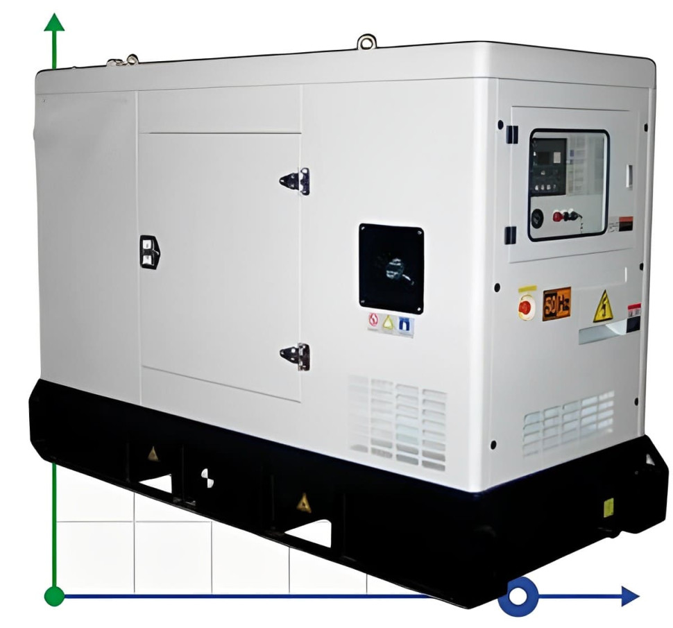 Generador diesel industrial XHYV-100GF con ATS, motor Volvo 125kVA, 100kW, 380V/50HZ tipo cerrado
