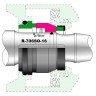 Механическое уплотнение насоса Grundfos Sarlin R-706SO 16, SIC/SIC/SIC/SIC, VITON аналог Vulcan Type 86