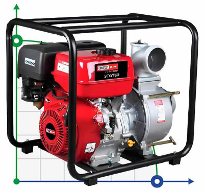 Pompe à essence 6,5 litres. Avec.