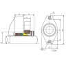 Картриджное уплотнение R–Convertor 55, SIC/SIC, VITON, 304