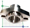Картриджное уплотнение R–Convertor 55, SIC/SIC, VITON, 304