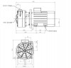 Горизонтальный центробежный насос МВ 160 PVDF, VITON, B