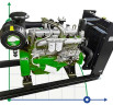 Moteur diesel PD 6126T, 200kW, 3000rpm avec arbre à cardan