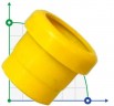 Raccord pour tuyau PVC 76 mm - filetage femelle Ø75 (jaune)