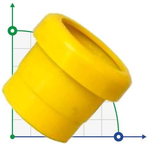 Raccord pour tuyau PVC 76 mm - filetage femelle Ø75 (jaune)