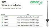 Візуальний індикатор рівня EMEC SLV для контейнерів CNT PD