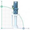 Vertical centrifugal pump IM 155, PE, 1250 mm, 5.5 kW