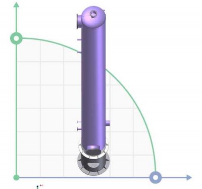 Epuration column F 800 (49 trays)