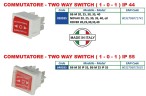 Коммутатор - двухпозиционный переключатель (1-0-1) IP 44 к ROVER POMPE BE-M 20, 25, 30, 35, 40, NOVAX 20, 25, 30, 35, 40, oil, ROVER 20, 25, 30, 35 , 