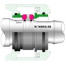 Торцевое уплотнение насоса Grundfos Sarlin R-706SO 38, SIC/SIC/SIC/SIC, VITON арт.Grundfos YJ34520 96567331