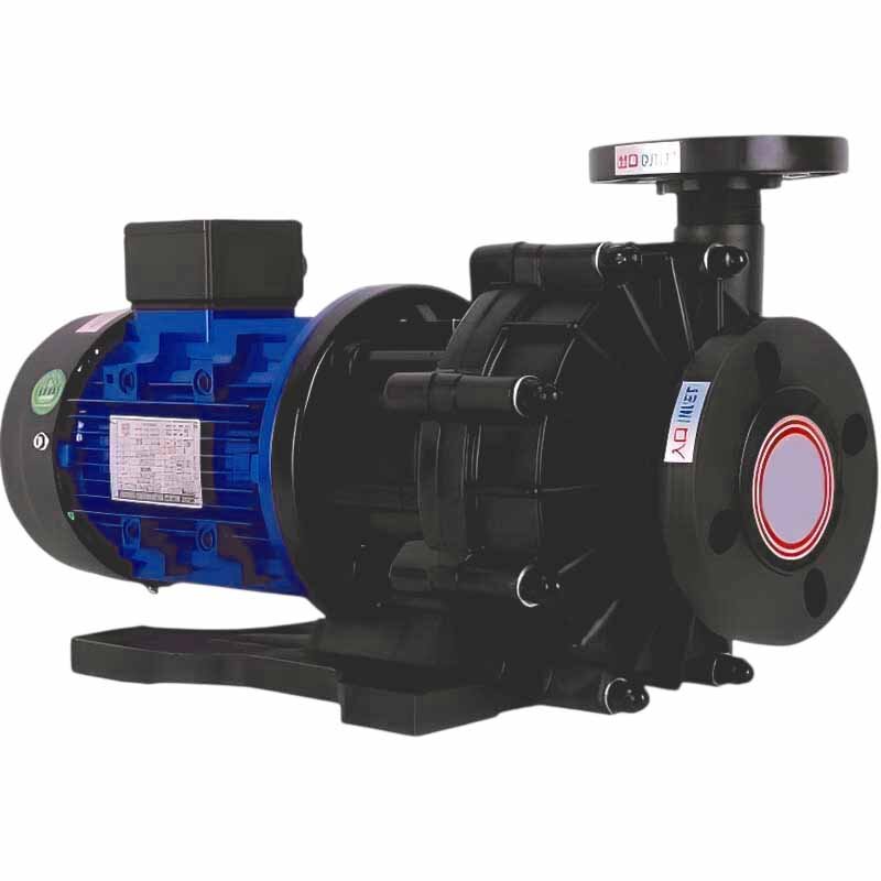 Pompe centrifuge à accouplement magnétique QHX-P-441SSV-5V38BFQLB-S, PVDF, 0,75 kW, 380 V, moteur BT4 Ex