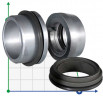 Уплотнение вала насоса Grundfos Sarlin R-706SSO 16, SIC/SIC/SIC/SIC, VITON