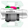 Уплотнение вала насоса Grundfos Sarlin R-706SSO 16, SIC/SIC/SIC/SIC, VITON