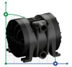 Мембранний насос для клею PHOENIX P18 PP SANTOPRENE+PTFE, 20 л/хв