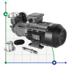 Pompe avec accouplement magnétique en acier inoxydable MDH-40U -196°C+400°C