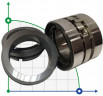 Двойное механическое уплотнение R-M010D 38, CAR/SIC/CAR/SIC, EPDM, 304