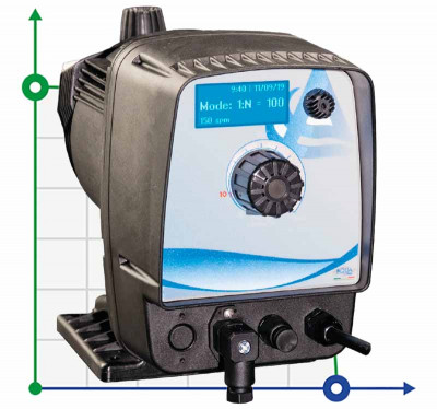 Мембранний електромагнітний насос-дозатор PDE HC200+ MULTIFUNCTION M70 240V PVC-PVDF-CE-VT (S-A), 1,8-14 л/год, 20-1 бар