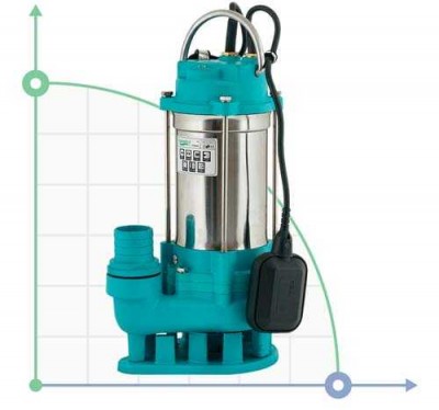 sewage pump 0.75kVt Hmax Qmax 275l 14m / min (stainless steel)