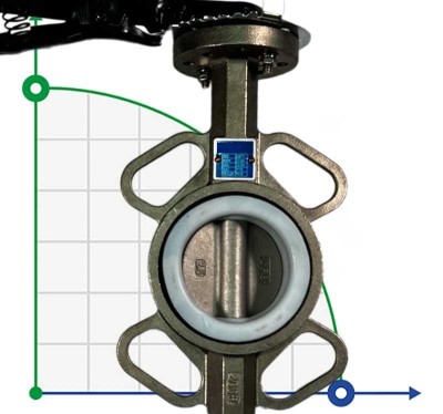 PN16 DN65 Засувка Батерфляй, корпус і диск з нержавіючої сталі AISI 304, Seat PTFE