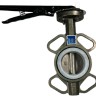 PN16 DN65 Absperrklappe, Gehäuse und Klappenscheibe aus Edelstahl AISI 304, Sitz PTFE