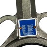 PN16 DN65 Absperrklappe, Gehäuse und Klappenscheibe aus Edelstahl AISI 304, Sitz PTFE