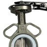 PN16 DN65 Absperrklappe, Gehäuse und Klappenscheibe aus Edelstahl AISI 304, Sitz PTFE