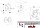 RUBY 040P-P-TPT-F - насос пневматичний мембранний