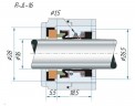 Торцевое механическое уплотнение R-JL 16, CAR/CER, EPDM, 304