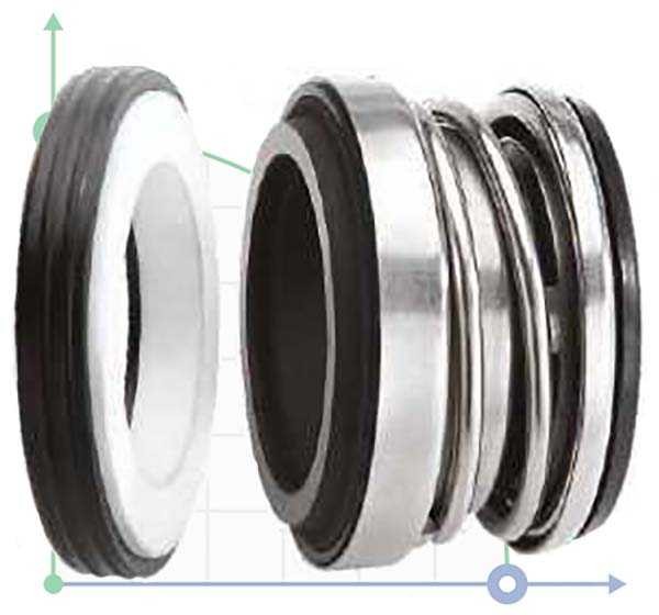 Торцевое механическое уплотнение R-JL 16, CAR/CER, EPDM, 304
