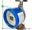 DN15 Edelstahl Durchflussmesser Rotameter KLZZ PN40 (Alkohol 96%), 17...170 l/h, 4-20mA, Ex