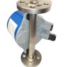 DN15 Edelstahl Durchflussmesser Rotameter KLZZ PN40 (Alkohol 96%), 17...170 l/h, 4-20mA, Ex