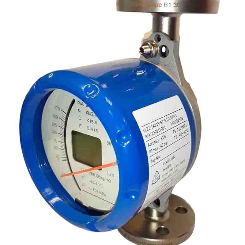 DN15 Przepływomierz ze stali nierdzewnej rotametr KLZZ PN40 (alkohol 96%), 17...170 l/h, 4-20mA, Ex