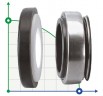 Uszczelnienie mechaniczne do pomp R-BT-AR 20, L, CAR/CER, NBR, 304