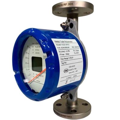DN15 Расходомер ротаметр из нержавеющей стали KLZZ PN6 (liquid alcohol mixture C2H5OH 96%), 5-50 l/h, 4-20mA, Ex