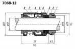 Уплотнения насоса Grundfos R-706B 16, L, SIC/SIC, EPDM, 304