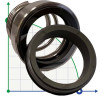 Single mechanical seal R-BT-RN 48, SS/CAR, VITON, 304, T8RN