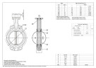 PN16 DN150 Задвижка Баттерфляй, корпус и диск из нержавеющей стали AISI 304, Seat EPDM