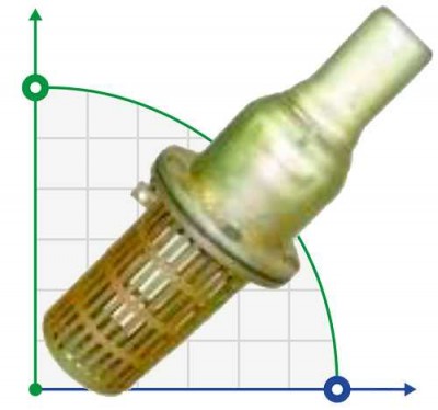 Zawór ssący 4 cale- 101 mm z zaciskiem 4 szt