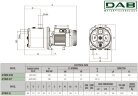 DAB JETINOX 82 M self-priming pump, 102640020H