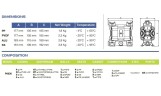 Пневматичний мембранний насос PHOENIX P30 PP HYTREL+PTFE/NBR, 35 л/хв для лугу