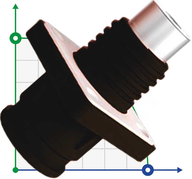 JC-CN14-S-03-LM, 350A, 1500V CC conector hembra de batería, tipo tuerca, negro
