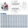 Картриджное уплотнение R-BED 45, SIC/SIC/CAR/SIC/VITON, M/316