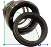 Sello mecánico simple R-BT-RN 50, SS/CAR, VITON, 304, T8RN