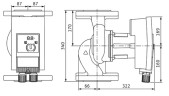 Bomba de circulación Yonos MAXO 50/0,5-16 PN 6/10 WILO con control electrónico