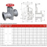 DN150, PN10 Засувка шлангова алюмінієва, Sleeve:NBR
