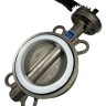 PN16 DN125 Затвор дисковый поворотный Баттерфляй, корпус и диск из нержавеющей стали AISI 304, Seat PTFE