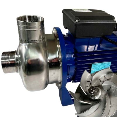 Насос для промышленных систем мойки BK200D, 1,5kW, AISI304, 220V/50Hz, 2900 с открытым рабочим колесом